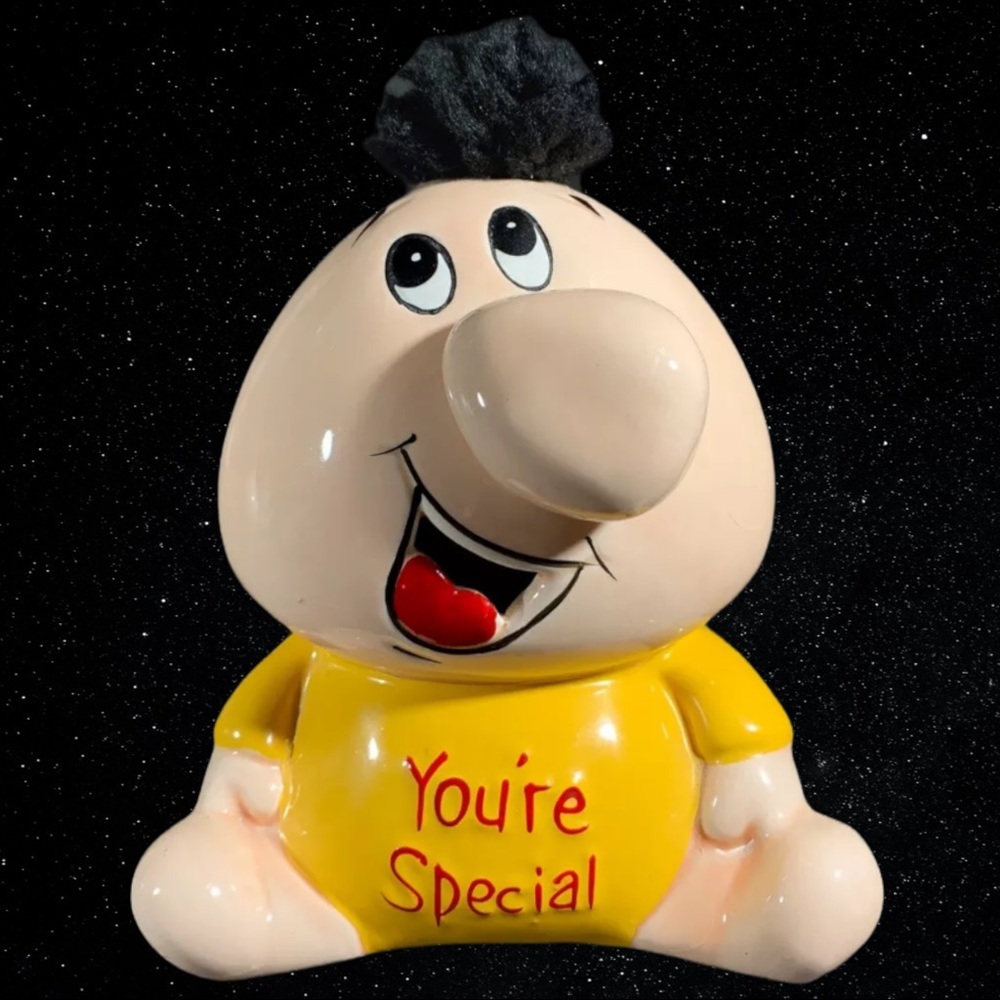 Vintage Russ Berrie & Co. Ceramic ‘you’re special’ Coin Piggy Bank
